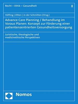 cover image of Advance Care Planning / Behandlung im Voraus Planen
